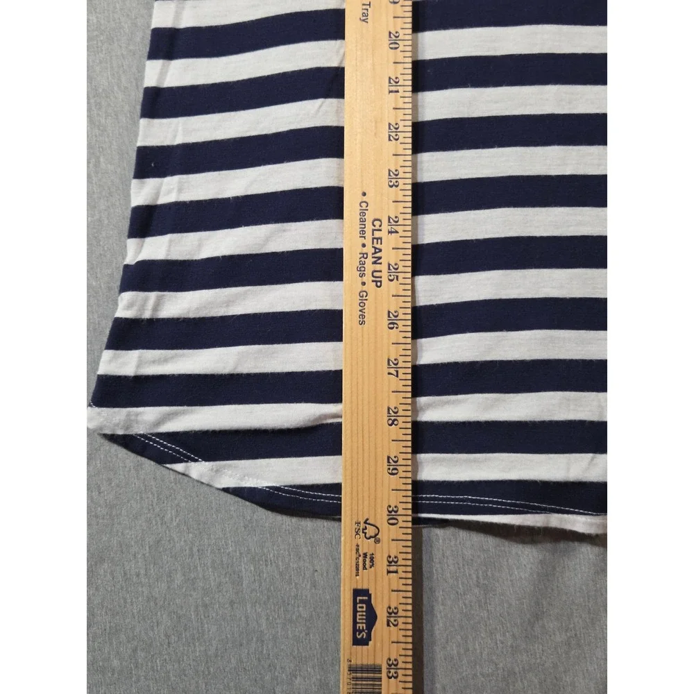 Miken Swim Dress Navy Blue White Striped Pink Flamingo Cover Up XL IW909JI135‎